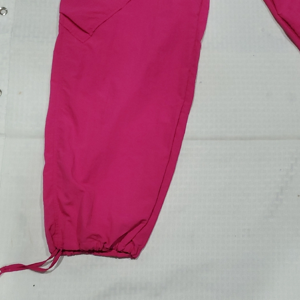 No Boundaries Hot Pink Cargo Nylon  Jogger Pants - Picture 2 of 15